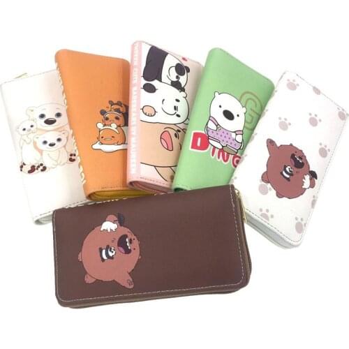 Fashion Women Wallet Cute Bear Dog cat Cactus Fruit Long Zipper Coin Purse Luxury Modern Stylish Wallet Female for Teenager Girl
