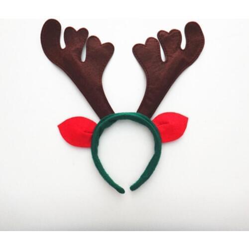 New Reindeer Antlers Headband Cute Deer Elk Horn Headdress For Children Adults Christmas Party Costume Decor LX4166