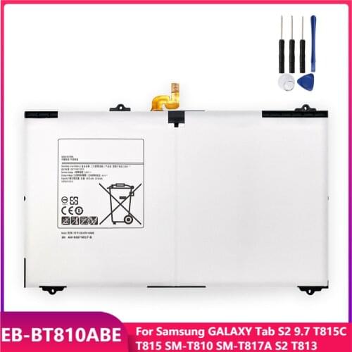 Original Tablet Battery EB-BT810ABE For Samsung GALAXY Tab S2 9.7 T815C T815 SM-T810 SM-T817A S2 T813 T819C EB-BT810ABA 5870mAh