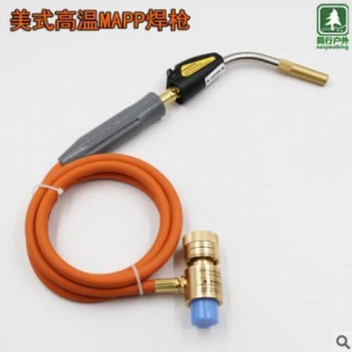 Braze Welding Torch Self Ignition 1.5m hose CGA600 connection Gas Torch Hand Propane MAPP Torch