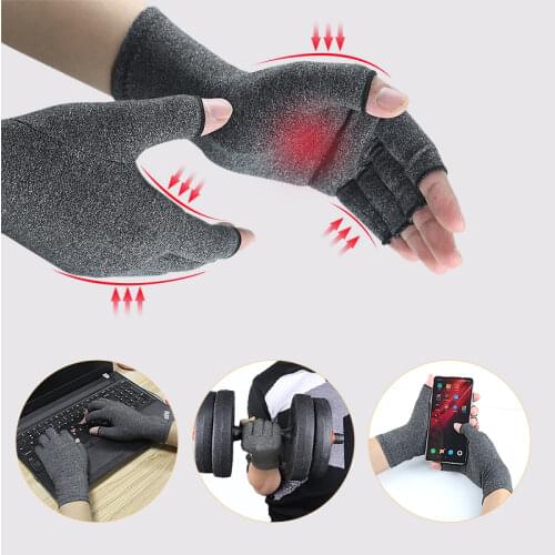 1 Pairs Winter Arthritis Gloves Touch Screen Gloves Anti Arthritis Therapy Compression Gloves and Ache Pain Joint Relief Warm