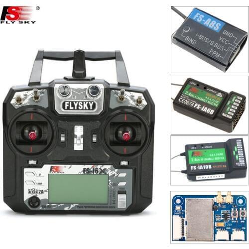 Flysky FS I6X 10CH 2.4GHz AFHDS 2A RC Radio Lipo Transmitter+IA6B/IA10B/X6B/A8S Receiver FPV Airplane Quadcopter Mini Drone