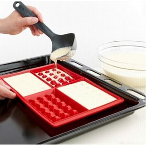 Silicone Nestle Waffle High Temperature Resistant Muffin Cookie Silicone Mold Breakfast Waffle Baking Pastry Kitchen Tools