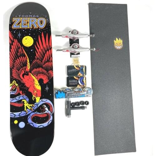 7-Layer Canadian Maple Professional Complete Double Rocker Color Multi-Size Skateboard 7.75/7.8/8.0/8.125/8.25/8.375/8.5 Inch