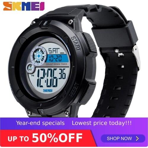 SKMEI Men Outdoor Sport Watch Digital Wristwatch Waterproof 5bar Week Display Time Alarm Clock Men Watches erkek kol saati 1481