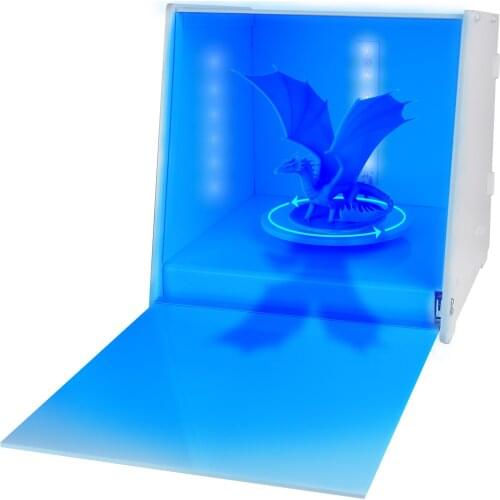 UV Resin Curing Light Box with 360° Rotating Turntable Time Control for LCD DLP SLA 3D Printing Models 3D Printer Parts
