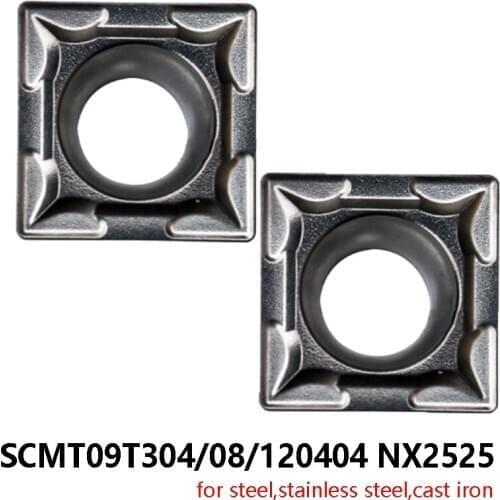 Carbide Inserts SCMT120404 SCMT09T304 SCMT09T308 NX2525 for Steel Stainless Cast Iron Turning Lathe Tools CNC Cutter