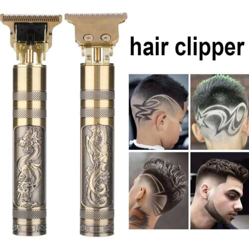 USB Hair Trimmer Electric Hair Clipper Cordless Shaver Beard Trimmer For Men Barber Hair Cutting Machine T-Outliner Shaver