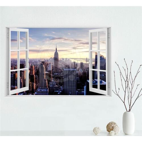 Y530L38 Custom golden bridge manhattan new york Canvas Painting Wall Silk Poster cloth print DIY Fabric Poster F#34