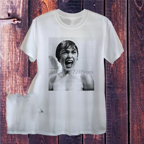 Psycho Camiseta Para Hombre Mujer Unisex Pel&iacutecula Vintage Retro Hitchcock Terror Vintage Tee Shirt