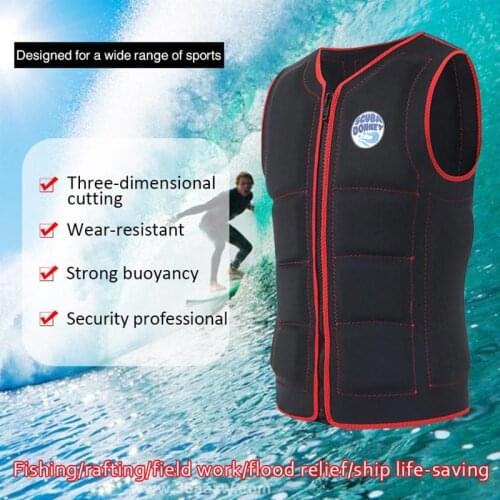 Scubadonkey wake baord surfing buoyancy suit vest, light and thin, non-professional lifesaving adult swimming motorboat vest