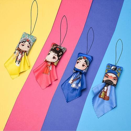 1PS Portable Hook Up Hang Colorful Lens Cloth Cleaning Microfiber Glasses Cloths for Camera Phone Computer Screen Cleaning Cloth