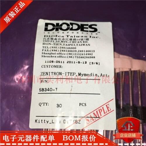 100% New Original In Stock SB340-T SB340 DO-201AD 10pcs/lot