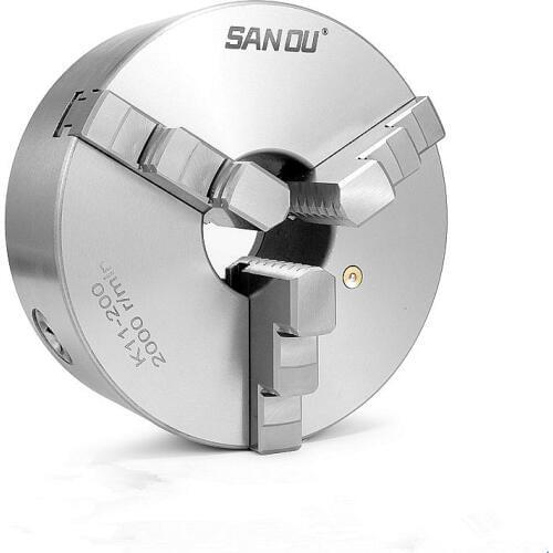 3 Jaw Lathe Chuck 200mm Self-centering Metal Chuck CNC Metalworking Tool