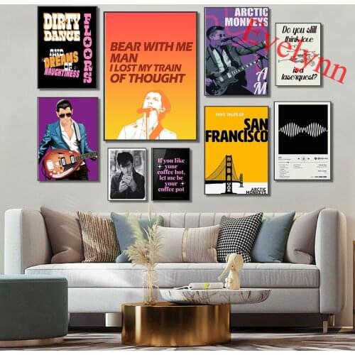 Arctic Monkeys Album Music Prints Poster,Indie Rock & Roll Posters Home Decor Canvas Wall Art Prints Living Room Decoration Gift