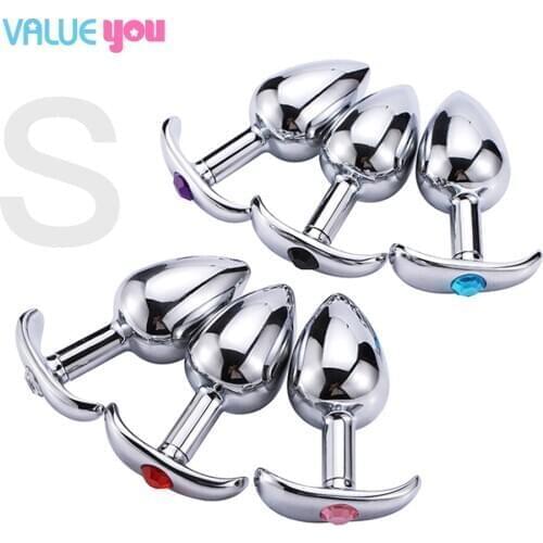Stainless Steel Crystal Anal Toys Butt Plug Stainless Steel Anal Plug Sex Toys for Women Adult Sex Products Plug Anal Prostate