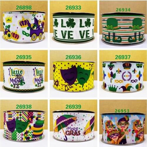 Free shipping 2020 new arrival ribbons Hair Accessories ribbon 10 yards printed grosgrain ribbons 26898