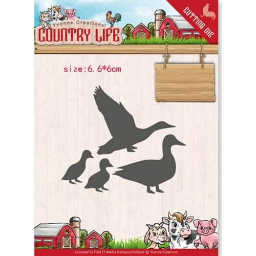 CH 2020 New Arrival ducks Stencil Metal Cutting Dies For Scrapbooking Practice Hands-on DIY Album Card Craft Decoration