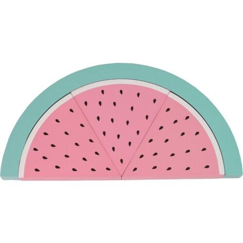 Wooden Stacking Blocks Match Shape Imagine Fun Gift for Kids Baby Room Decor