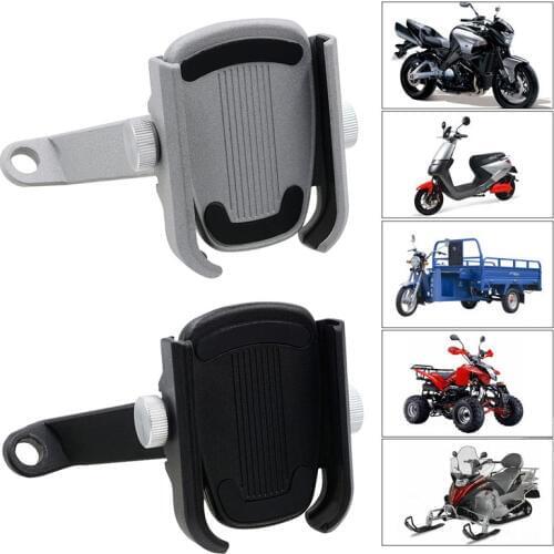 Aluminum Alloy Support Telephone Motorcycle Phone Holder Metal Holder GPS Bike Handlebar Moto Phone Holder Rearview Mirror