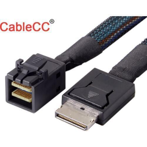 CableCC SFF-8643 to OCuLink PCIe PCI-Express SFF-8611 4i SSD Data Active Cable 50cm