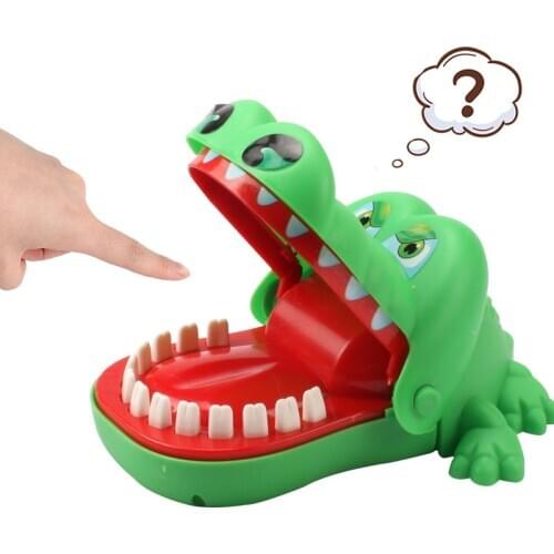 Hot Sell Creative Practical Jokes Mouth Tooth Alligator Hand Childrens Toys Family Games Classic Biting Hand Crocodile Game