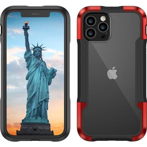 Mobile Metal Case For iPhone 12 Elegant Protective Full Cover Against Knock Wireless Charging Compatible