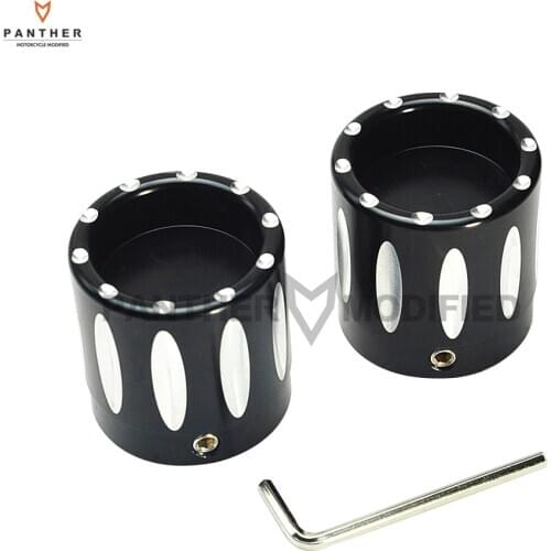Motorcycle 29mm Front Axle Cap Bolt Covers Case for Harley Touring Electra Glides Street Glides Road King Sportster