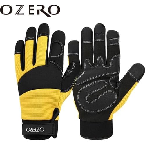 OZERO Motorcycle Gloves Mechanical Super Fiber Reinforced Leather Motocross Motorbike Biker Racing Car Riding Moto Gloves Men 90