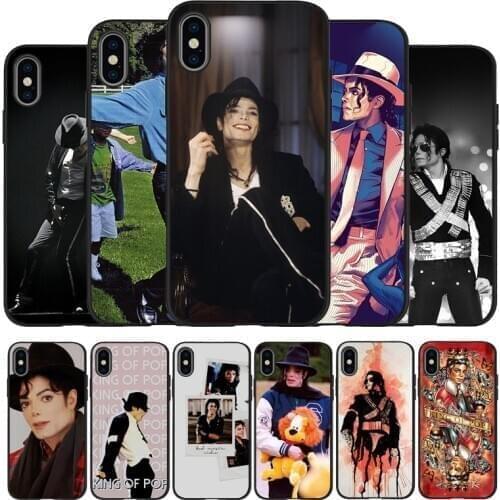 Michael Jackson Soft Silicone black Phone Case For iPhone 5 5S 6 plus 7 8 plus X XR XS Max 11 PRO Max SE 2020
