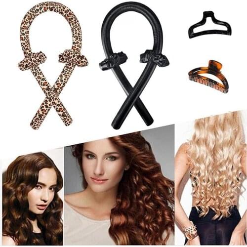 Heatless Curling Rod Headband Lazy Curler Set Make Hair Soft And Shiny Silk Curling Ribbon Set