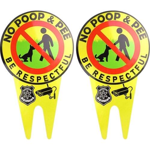 No Peeing Dog Sign Garden Decor Double Sided No Pooping Dog Sign With Stake Stop Dogs From Pooping Or Peeing On Your Lawn Garden