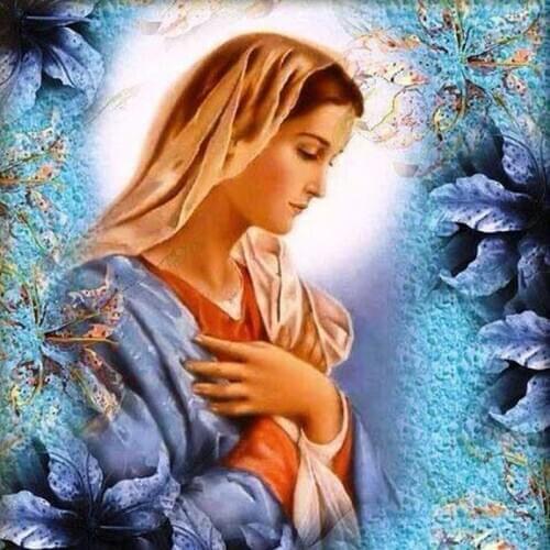 New Handicrafts 5D Diy Diamond Painting Cross Stitch Religious Picture Virgin Mary Diamond Embroidery Mosaic Rhinestone