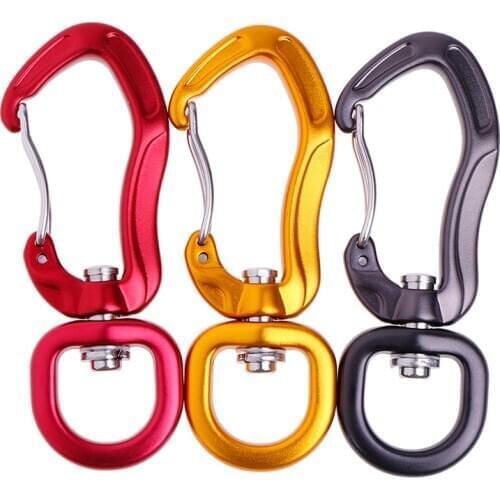 Swivel Carabiner Clip 360 Rotatable Spinner Carabiner Rotational Hammock Clip Hook Climbing Accessory