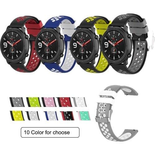For Huami Stratos Band Silicone Strap For Xiaomi Amazfit Stratos 2 2S 3 Pace GTR 47mm Smart Watch Band Replacement 22mm Bracelet