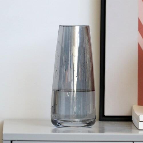 Modern Vase 22cm Transparent Home Decoration Gift Nordic Room Decor