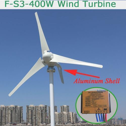 400 watt wind generator, 12v24v automatic adaptive MPPT controller.Three phase alternating current permanent magnet generator