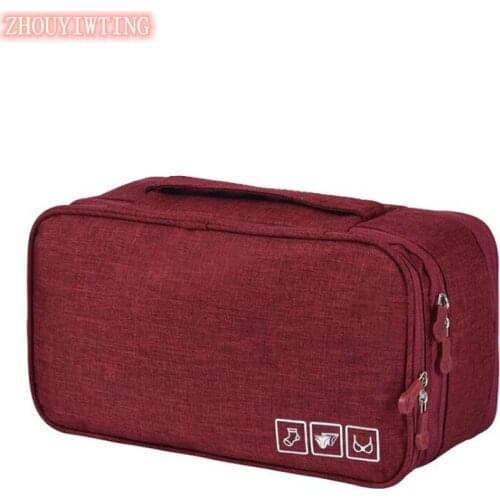 Waterproof Travel Bag For Women Underwear Storage Bag Organizer Multifunctional Toiletry Cation Bra Pouch Packing Cube Luggage