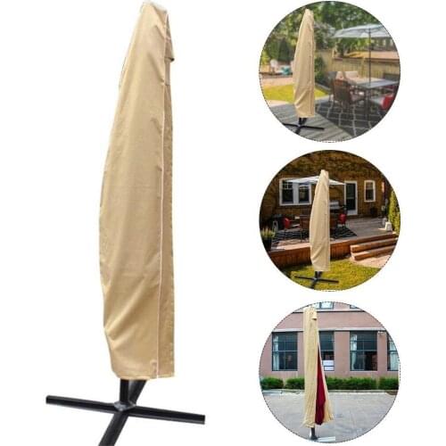 Waterproof Oxford Cloth Outdoor Roman Umbrella Cover Shade Garden Weatherproof Patio Cantilever Parasol Rain Cover