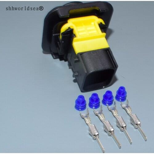 Worldgolden 4pin 3.5mm Nitrogen Oxygen Sensor Controllerauto male for 1-1418390-1 auto waterproof connector 1-1703818-1