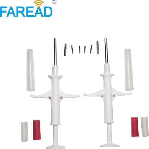 X80pcs 1.4x8mm +20pcs 2.12x12mm microchip Injector+1pcs 1.4x8mm customized injector