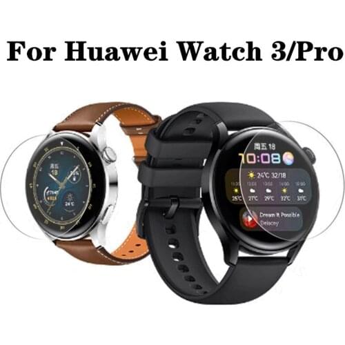 2PCS Protective Film For Huawei Watch 3 Smartwatch Tempered Glass Screen Protector Soft Film For Huawei Watch 3Pro