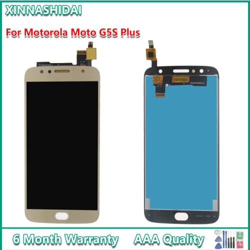 5.5'' LCD For Motorola Moto G5S Plus XT1802 Xt1803 XT1805 Xt1086 LCD Display Touch Screen Digitizer Sensors Assembly Replacement