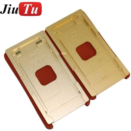 2 Set With Frame Precise Laminating Metal Mold Rubber For Iphone 6 4.7" 6 Plus 5.5" LCD OCA Polarizer Glass Repair