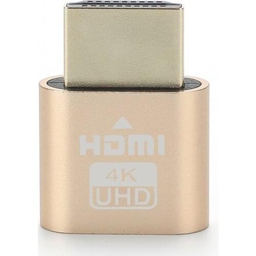 HDMI-Compatible HDMI Virtual Display Adapter 4K HDMI DDC EDID Dummy Plug Cheat Virtual Plug 3060 for Bitcoin ETF Mining
