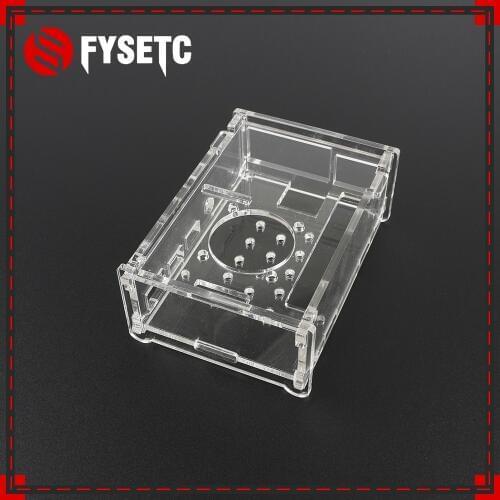 Acrylic Case For Raspberry Pi 4 Model B Transparent Case compatible Cooling Fan & 3.5 inch LCD for Raspberry Pi 4