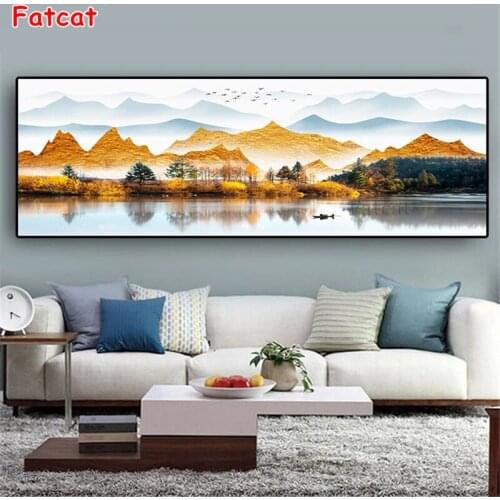 DIY Diamond Painting Modern-Classic-Autumn-Landscape Diamond Mosaic Drill Square Embroidery Cross Stitch Handmade Hobby PP2382