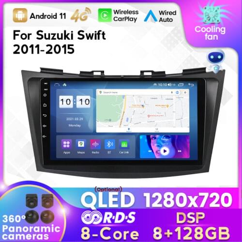 4G LTE HD 9" Android 10 Car DVD Player for Suzuki Swift 2011 2012 2013 2014 2015 Car Radio GPS Navigation WiFi Player 2din