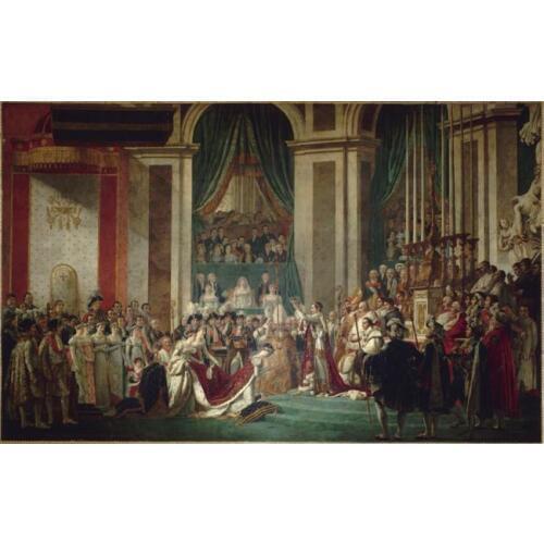 Free shipping wall art decoration picture classical court figure Napoleons coronation oil painting canvas print on canvas
