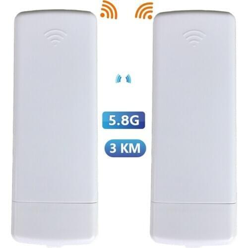 Wireless WiFi Bridge Outdoor CPE Router WIFI Extender 5.8G 3KM 300Mbs Directional Antenna Remote Access Point Weatherproof IP65